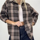 camicia a quadri comfy